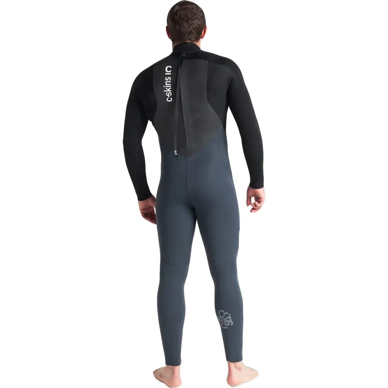 C-Skins Legend 5:4:3 Men's Back Zip Wetsuit Graphite/Black-2